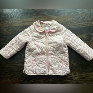 Light Pink coat with floral print lining: Janie and Jack